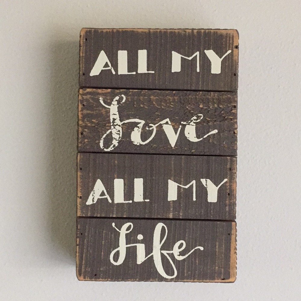 Wooden sign